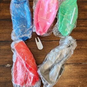 Five pack mini exercise yoga pilates ball. Expands to approximately 7-9" dependi